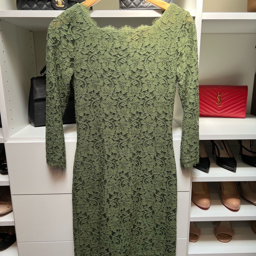 Diane Von Furstenberg Olive Green Garment